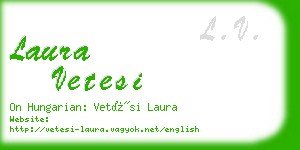 laura vetesi business card